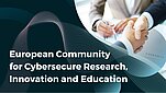 Napis po angielsku - European Community for Cybersecure Research Innovation and Education